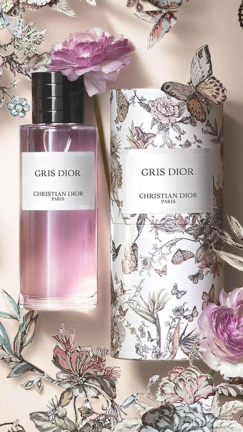 Floral Perfume Packaging, Fairytale Couture, Dior Fragrance, Floral Perfume, Fragrances Perfume Woman, Perfume Packaging, Dior Perfume, Butterflies And Flowers, Cruise Collection