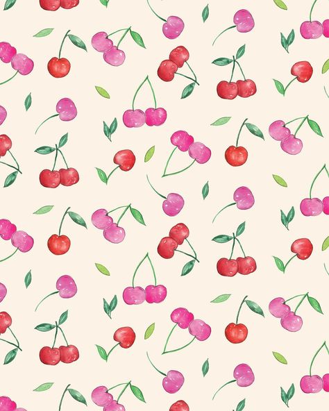 Dropping soon: 🍒 Sweeten up your kitchen with our latest watercolor cherry-patterned tea towels! Towels arrive in 2.5 weeks, but I’m excited for this one #cherry #cherryart #cherries #ladiesofillustration #surfacepatterncommunity #patterndesigners #printandpattern #patterndesignersclub #surfacepatterndesign #patterndesign #girlyvibes #ladieswhodesign #licensingartist #foodart #printpattern #creativewomen #watercolorart #watercolorillustration #watercolorpainting Deco Cake, Patterned Tea Towels, Lip Wallpaper, Cherry Pattern, Pattern Design Inspiration, Fruit Illustration, Phone Wallpaper Images, Cherry Print, Fruit Art