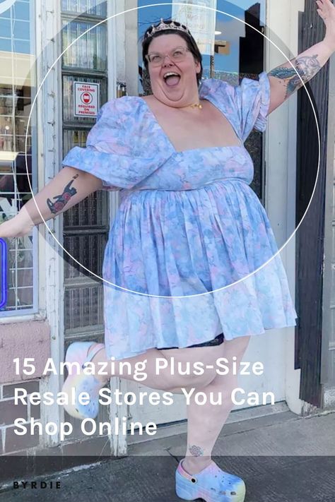 Fortunately, the plus community has figured out a way to keep the clothing love circulating, and a number of plus-size retail shops have popped up around the U.S. and online. These stores offer a more general, browse-friendly shopping experience than Poshmark or Depop, and many work with plus-size influencers to create stellar closet cleanouts. By making in-person shopping positive and fun, they also provide an important and very welcome service to the plus community. Fun Plus Size Outfits, Plus Size Influencers, Plus Size Clothing Uk, Plus Size Online Shopping, Plus Size Clothing Stores, Cheap Plus Size Clothing, Plus Size Brands, Thigh Recipes, Recipes Crockpot