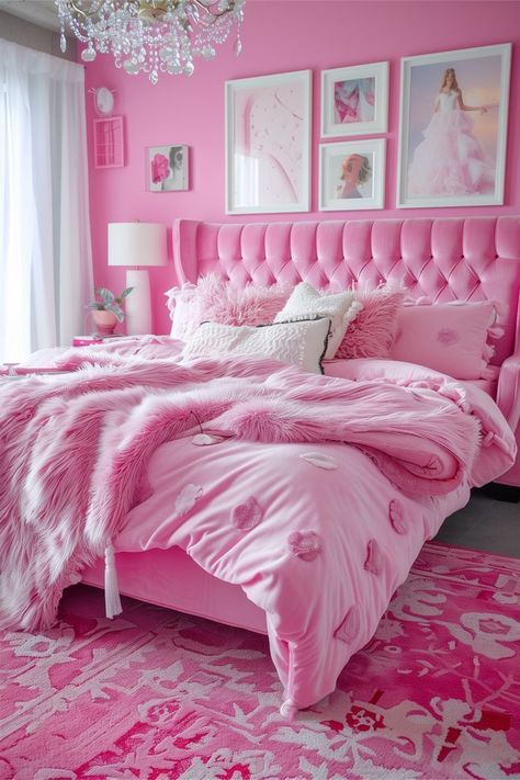 Hi Friends Some Surprise able Thing is waiting for you click on the given below link Bright Pink Girls Bedroom, Cute Teen Girl Bedroom Ideas, Pink Velvet Bed, Hot Pink Bedroom, Teen Girl Bedroom Ideas, Girly Pink Bedroom, Girl Bedroom Ideas, Modern Apartment Living Room, The Plastics