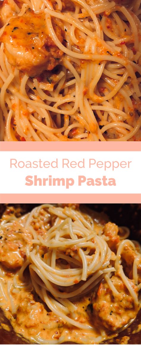 Roasted Red Pepper Shrimp, Shrimp Pesto Pasta, Pesto Shrimp, Red Pepper Pasta, Pepper Shrimp, Roasted Red Pepper Sauce, Shrimp Alfredo, Red Pepper Sauce, Roasted Red Pepper