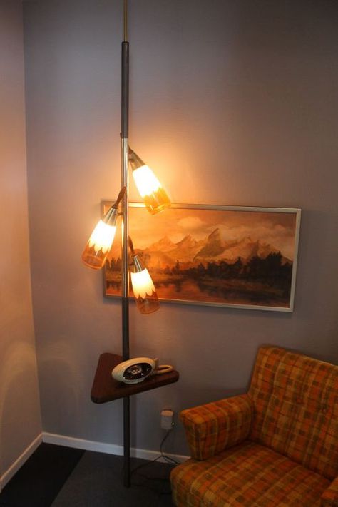 Pole Lamp, Whiskey Room, Uncle Jack, Vintage Las Vegas, Pole Lamps, Las Vegas Homes, Retro Renovation, Mid Century Lamp, Vintage Floor