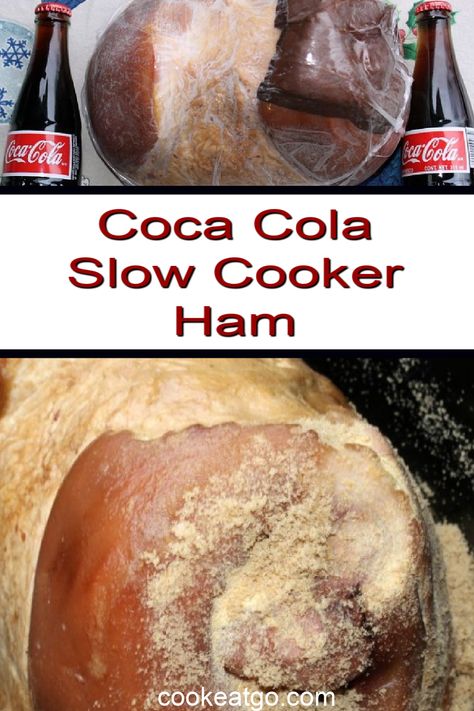 This Crock Pot Coca Cola Ham is the perfect recipe to make for both holiday dinners and a great family dinner. So easy to make and it pairs up perfectly with holiday side dishes. Ham Recipes Crockpot Easy, Spiral Ham In Crockpot Slow Cooker With Coke, Ham In A Crockpot How To Cook A, Crockpot Coke Ham, Cola Ham Slow Cooker, Ham Cooked With Coke, Cola Ham Recipes, Crockpot Ham With Coke Coca Cola, Coca Cola Roast Crock Pot