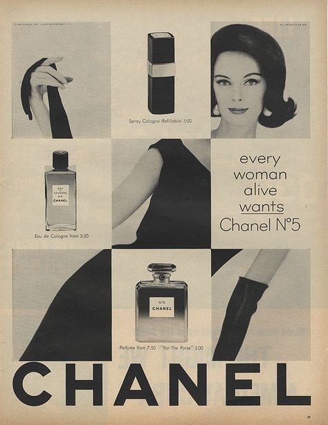 vintage chanel ad Chanel Branding Design, Perfume Campaign Photography, Chanel Graphic Design, Perfume Advertisement Poster, Chanel Advertising, Chanel Branding, Perfume Magazine, Chanel Perfumes, Perfume Advertisement