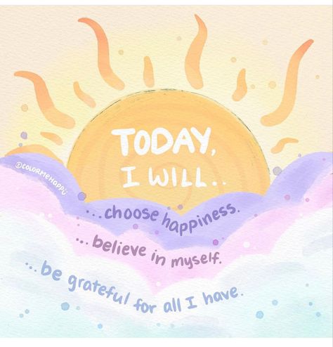 Self Love Watercolor, Cute Motivational Quotes, Grateful Quotes, Love Watercolor, Choose Happiness, Powerful Motivational Quotes, Cute Inspirational Quotes, Very Inspirational Quotes, Quotes For Students