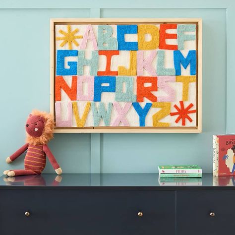 Toddler Playroom Art, Art Wall Playroom, Colorful Toddler Boy Room, Colorful Eclectic Nursery, Playful Home Decor, Colorful Toddler Room, Eclectic Nursery Decor, Eclectic Baby Nursery, Funky Nursery