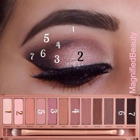 Naked 3 pictorial - hope this is useful for creating the look - Imgur Mekap Mata, Smink Inspiration, Eye Makeup Steps, Makijaż Smokey Eye, Colorful Eye Makeup, Trendy Makeup, Pink Eyeshadow, Eye Makeup Tips, Eyeshadow Tutorial