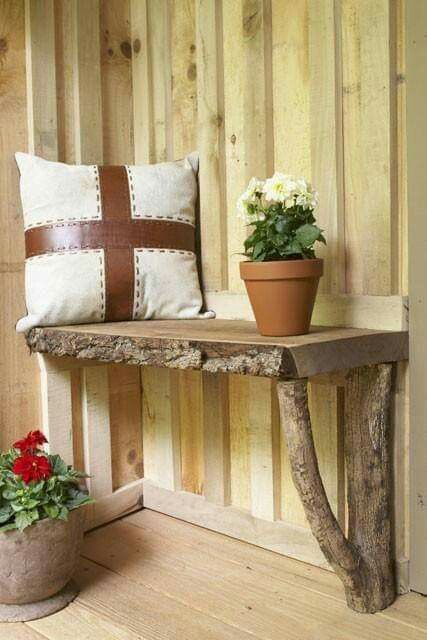 Log Decor, Tre Kunst, Diy Rustic Home, Diy Rustic Decor, Deco Nature, Log Furniture, Diy Holz, Design Case, Log Homes