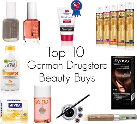 German Beauty Products, Move To Another Country, Sheer Makeup, Drugstore Shampoo, Honey Oil, French Skincare, Drugstore Skincare, Cheap Makeup, Another Country