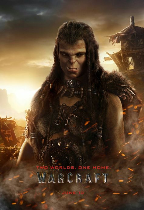 Warcraft the Beginning movie posterFantastic Movie posters #SciFi movie posters #Horror movie posters #Action movie posters #Drama movie posters #Fantasy movie hindi ma  posters #Animation movie Posters Warcraft Film, World Of Warcraft Orc, World Of Warcraft Movie, Orc Girl, Warcraft Orc, World Of Warcraft Game, Duncan Jones, Warcraft Movie, Female Orc