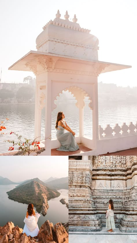 2 Day Udaipur, India Itinerary covering must visit places in Udaipur, in 2 Days, including Lake Pichola, Bahubali Hills, Amet Haveli Heritage Hotel, and more! #udaipur #udaipurindia #udaipuritinerary #lakepichola India Itinerary, City Palace Udaipur, India Vacation, Jaipur Travel, India Travel Places, Udaipur India, Visit Places, Heritage Hotel, Lake Photography