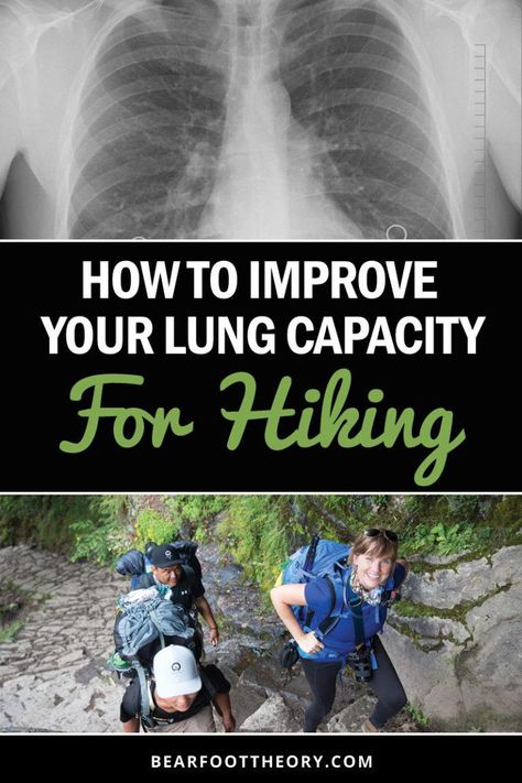 Learn four strategies to improve your hiking lung capacity so you can climb higher & farther without running out of breath. We'll also get you prepared for hiking at high altitudes and elevations where the air is thinner. Out Of Breath, Hiking Training, Hiking Workout, Thru Hiking, Backpacking Tips, Hiking Tips, Hiking Gear, Health Info, Camping And Hiking