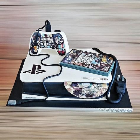 Playstation Cake, Birthday Cale, Cod Cakes, Birthday Cupcakes Boy, Melon Cake, Video Game Cakes, Gaming Party, Paw Patrol Birthday Cake, Cake Games