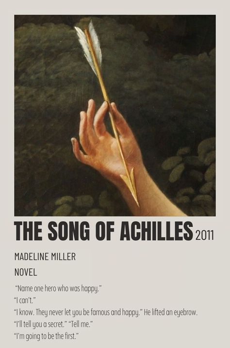 The Song Of Achilles Book, The Song Of Achilles, Song Of Achilles, Book Poster, Achilles And Patroclus, Book Posters, Fan Book, Book Fandoms, Book Characters