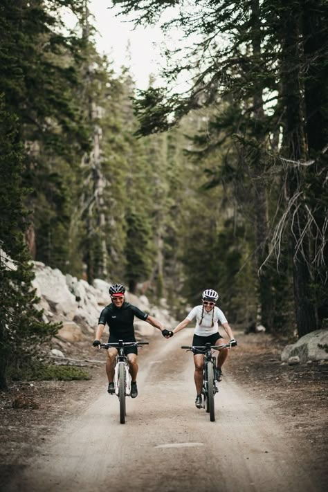 Cyclist Aesthetic, Mountain Bike Photography, Biking Aesthetic, Mountain Biking Photography, Clingmans Dome, Bike Couple, Laurel Falls, Cycling Photography, Bike Mountain