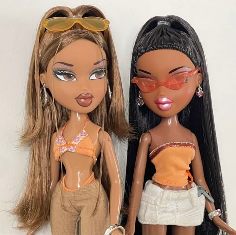 Bratz Doll Bangs, Bratz Doll Halloween Costume, Bratz Aesthetic Outfit, 2000s Fashion Aesthetic, Bratz Characters, Dolls Aesthetic, Bratz Yasmin, Making Wigs, High Fashion Hair