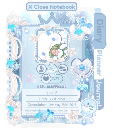 Royale High Cinnamoroll, Royale High Journal Ideas Christmas, Royale High Christmas Journal, Cinnamoroll Royale High, Rh Journal Ideas, Royale High Christmas, Sanrio Winter, Christmas Cinnamoroll, Royale High Journal