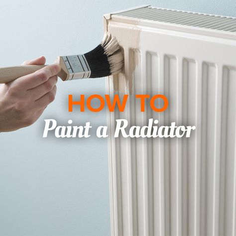 Step-by-step video guide on how to paint a radiator. Spray Paint Radiator, How To Paint Radiators, How To Paint A Radiator, Paint Radiator Black, Painting A Radiator, Painting Radiators Diy, Radiator Color Ideas, Painted Radiator Ideas, Radiator Paint Ideas