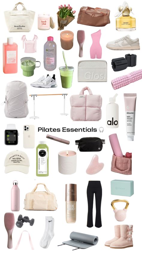 #pilates #essentials #pilatesessentials #aesthetic #cute Pilates Essentials, Pilates Aesthetic, Aesthetic Cute, Aesthetic Collage, Create Collage, Pilates, Cut Out, Collage, Beauty