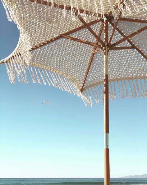 Top Home Products From Etsy 2021 | POPSUGAR Home Macrame Umbrella, Umbrella With Fringe, Maya Blue, Portable Shade, Crochet Macrame, Pool Umbrellas, Garden Parasols, Pallet Outdoor, Umbrellas Parasols