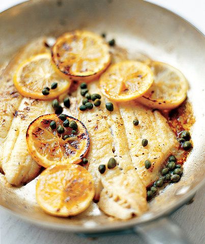 Pan-Seared Lemon Sole | Get the recipe for Pan-Seared Lemon Sole. Lemon Sole Recipes, Sole Recipe, Sole Recipes, Oven Baked Fish, Easy Fish Recipes, Clam Recipes, Dessert Easy, Baked Fish, Think Food