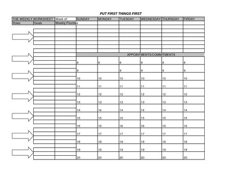 Stephen Covey Weekly Worksheet Stephen Covey Planner, Covey Weekly Planner, Stephen Covey 7 Habits, Steven Covey, Covey 7 Habits, Weekly Wall Planner, Free Weekly Planner Templates, Create A Calendar, Weekly Planner Free