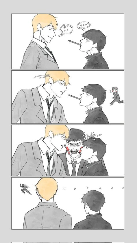 Shigeo X Reigen, Mob 100, Mob Physco 100, One Punch Man Anime, Hannibal Lecter, Anime Family, One Punch Man, The 100, Fan Art