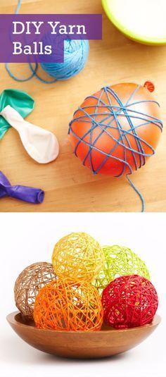 Easy Crafts To Make and Sell - Cute Yarn Balls - Cool Homemade Craft Projects You Can Sell On Etsy, at Craft Fairs, Online and in Stores. Quick and Cheap DIY Ideas that Adults and Even Teens Can Make http://diyjoy.com/easy-crafts-to-make-and-sell Hantverk Diy, Yarn Balls, Diy Projektit, Quick Diy, Crafts To Make And Sell, Yarn Diy, Yarn Ball, Homemade Crafts, Crafts For Teens