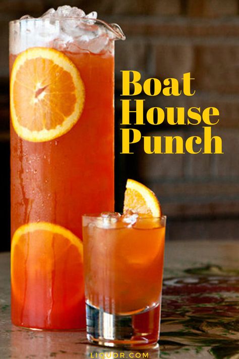 A boozy punch is just the boat drink you want during summer. Make a large batch of this aperol spritz twist to share at your next yacht party! Boat Drinks Alcohol, Easy Boozy Punch, Boat Cocktails Drink Recipes, Boozy Punch For A Crowd, Alcohol Party Punch Big Batch, Boozy Lemonade Punch, Boozy Punch, Spritz Cocktails, Mixology 101