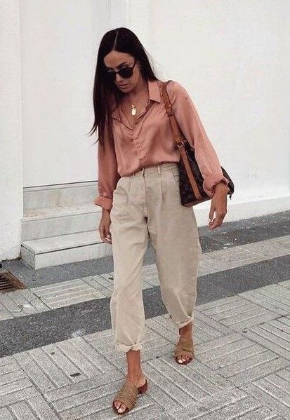 Slouchy Jeans, Spring Work Outfits, Summer Work Outfits, Mode Casual, Spring Outfits Women, Looks Chic, Mode Inspo, Work Outfits Women, Outfits Casual