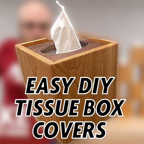 Make Something - Making A Wood Tissue Box Cover // Woodworking Project Diy Wooden Tissue Box Cover, Wood Tissue Box Covers Diy, Wooden Kleenex Box Cover Diy, Wood Kleenex Box Cover, Wooden Tissue Box Covers, Wood Tissue Box Covers, Wooden Tissue Box Design, Tissue Box Covers Diy, Diy Tissue Box Covers