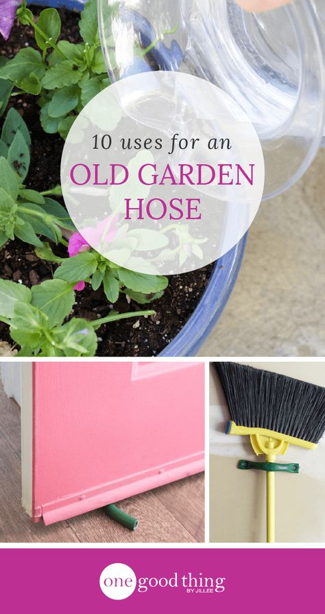 If you recently replaced your garden hose, don't throw the old one out! Check out these 10 brilliant ways to put that old garden hose to good use. Recycled Garden Hose, Frugal Gardening, Repurposing Ideas, Old Garden, Garden Hoses, Recycled Garden, Reuse Recycle, Garden Supplies, Household Hacks