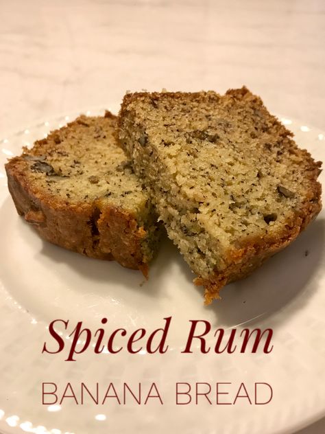 Rum Banana Bread, Jamaican Banana Bread Recipe, Spiced Rum Recipes, Banana Bread Easy, Banana Bread Loaf, Rum Recipes, Tea Bread, Mid Afternoon, Easy Banana Bread Recipe