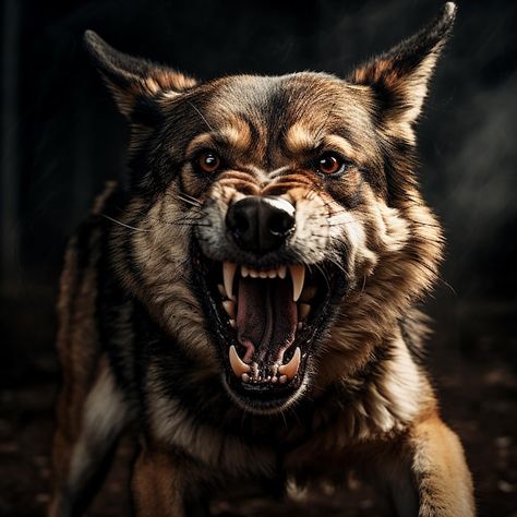 Photo angry dog baring teeth intense can... | Premium Photo #Freepik #photo Tattoo Wolves, Angry Dog, Wild Animals Photography, Clydesdale Horses, Budweiser Beer, Animals Photography, Wolf Tattoos, Dark Tattoo, Dog Tattoo