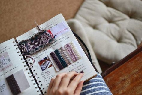 These Craft Bullet Journal Ideas Will Help You Keep Track of Your Creative Projects Knitting Organization, Granny Square Projects, Bullet Journal Tracker, Craft Stash, Diy Stationery, Knitting Books, Free Quilting, Planner Pages, Creative Crafts