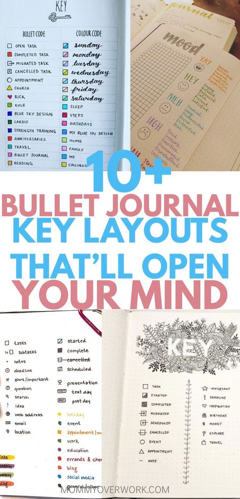 The BULLET JOURNAL KEY is the mapping guide to your precious bujo. Learn how to start a bujo key with super original design ideas and example layout pages. From a basic minimalist index to simple color coded categories, to an elaborate flip out with an extensive doodle legend of icons and symbols, get all the inspiration you need. Use a key for your mood tracker, school bujo as a student, and more. You can even find out how to customize a printable pdf template! #bujojunkies #bujocommunity School Bujo, Bujo Key, Journal Key, Bullet Journal Work, Bullet Journal Minimalist, How To Bullet Journal, Bullet Journal Key, Creating A Bullet Journal, Bullet Journal How To Start A