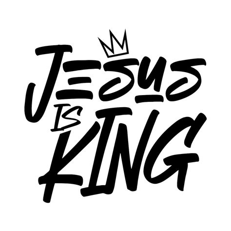 Buy Jesus is King from Chris Ceconello available now on a Men's Sweatshirt. Designed and sold by Chris Ceconello. Jesus Is King Wallpaper, Bible Logo, Jesus Graffiti, Faith Logo, Dtf Images, Jesus Is King Shirt, Dc Clothing, Tattoo Jesus, Men Of God