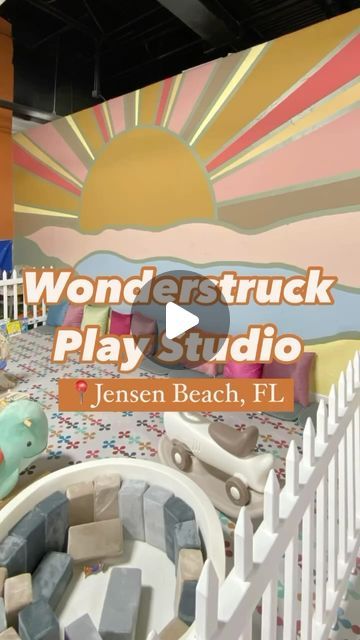 Danielle ☀️ Florida Bites, Sights & Experiences on Instagram: "Wonderstruck Play Studio, Martin County’s newest indoor playground, imaginarium, and soft play studio is officially open in Jensen Beach, Florida. @wonderstruckplaystudio   Things we’ve learned: 💫 all of the houses are custom built  💫 foam and turf flooring throughout 💫 aesthetic and comfortable area for parents 💫 separate play space for infants 💫 great space for birthday parties 💫 the owner’s family is incorporated in the details - pets names are in the vet clinic, numbers represent birthdates, pizzeria is named after a son  ⚠️ Know before you go:  - Designed for children 0-10 years old - Everyone must wear grip socks - Membership options available - Discount for first responders, veterans, military and teachers  📍3503 Rompus Room, Turf Flooring, Indoor Playground Party, Playground Aesthetic, Playground Party, Jensen Beach Florida, Indoor Play Area, Play Cafe, Indoor Play Areas