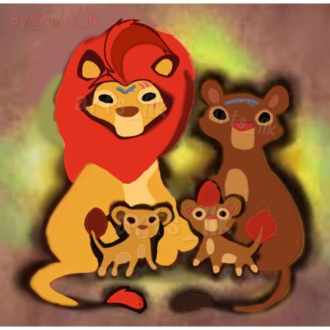 (FLK)Arts Lion King on Instagram: “Family of Kion and Rani ❤️ . Please don’t repost without credit! . . #Rani #Kion #Kiongozi #lionguard #tlg #kionxrani” Kion X Rani, Lion King Images, Lion King Musical, King Pictures, Lion King Drawings, Lion King Pictures, Lion King Fan Art, Simba And Nala, Lion King Art