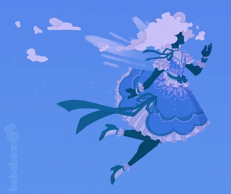 Cloud Hair Character Design, Cloud Elemental, Cloud Character Design, Enchantment Wizard, Cloud Person, Fluffy Short Curly Hair, Floating Kingdom, Weather Goddess, Elemental Fairy