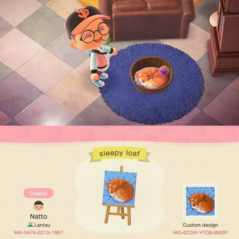 6,387 Likes, 67 Comments - ACNH Custom Design Codes (@ac.customdesigns) on Instagram: “Corgi pet bed created by naattt on reddit.” Animal Crossing Custom Bedding, Acnh Cat Design Code, Animal Crossing Design Codes Kirby, Acnh Cat Custom Design, Acnh Phone Case Design Code Sanrio, Animals Crossing, Animal Crossing 3ds, Animal Crossing Funny, Animal Crossing Qr Codes Clothes