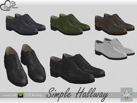 Part of the *Simple Hallway* SetFound in TSR Category 'Sims 4 Clutter' Sims Cc Dress, Hallway Shoes, Cc Dress, Sims 4 Men Clothing, Mod Shoes, Sims 4 Male Clothes, Die Sims 4, Cc Shoes, Sims 4 Clutter