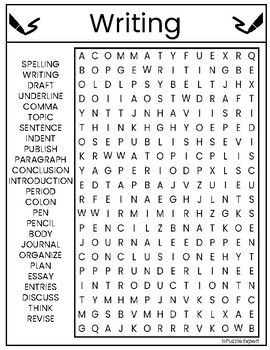 These FUN and UNIQUE Writing puzzles combine visual scanning, word recognition and activities to keep your students engaged and learning all at the same time!This packet includes:kid friendly word search for all ages5 interactive challenges related to the themesolutionStudents will be working on the... Art Word Search, Hope Activities, Easy Word Search, Word Puzzles For Kids, Word Search Puzzles Printables, Topic Sentences, Journal Organization, Word Search Printables, School Break