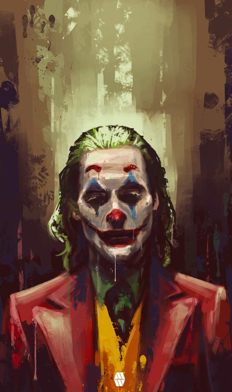 ArtStation - Portrait Painting- Personal Projects Joker Painting, Female Joker, Joker Drawings, Joker Poster, Digital Painting Techniques, Joker Art, Batman Art, Portrait Sketches, Photoshop Art