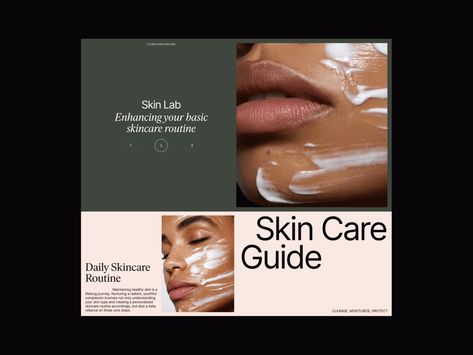 Skin Lab Concept Skin Care Ideas, Skin Care Guide, Instagram Brand, Basic Skin Care Routine, Beauty Clinic, Portfolio Web Design, Daily Skin Care Routine, Beauty Packaging, Email Design