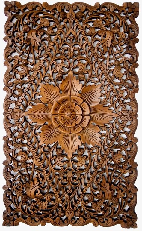 Teak Wood Wall Decor, Cnc Decor, Wood Carving Furniture, Front Door Design Wood, Carved Wood Wall Art, Entrance Door Design, Carved Furniture, Wood Carving Designs, Wooden Panel