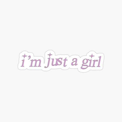 Cute Study Stickers, Girly Stickers Printable, Aesthetic Girl Stickers, Girl Stickers Printable, Cute Girls Stickers, Senior Jacket Stickers, I'm Just A Girl, Study Stickers, Coquette Laptop Stickers