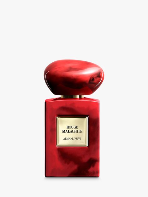 Armani Prive Rouge Malachite, Ball Attire, Armani Parfum, Red Perfume, Armani Fragrance, Parfum Bottle, Giorgio Armani Beauty, Fair Complexion, Smell Goods