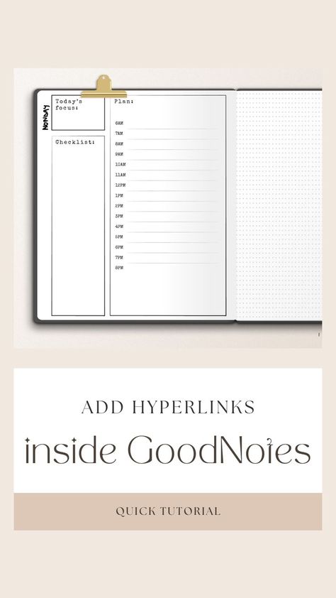 How To Add Hyperlinks To Goodnotes, How To Hyperlink Goodnotes, Goodnotes 5 Tips, Goodnotes How To Use, Goodnotes 6 Tips, How To Create A Digital Planner In Goodnotes, Goodnotes Tips, Hyperlinked Digital Planner, So Annoying