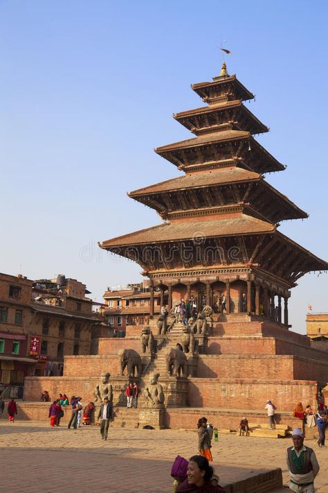 Nyatapola Temple, Bhaktapur Durbar Square, Nepal. Image of Nyatapola Temple at t , #Sponsored, #Durbar, #Square, #Nepal, #Nyatapola, #Temple #ad Nepali Temple, Nyatapola Temple, Bhaktapur Durbar Square, Nepal Temple, Nepali Architecture, Old Temple, Nepal Architecture, Nepal Flag, Pagoda Temple